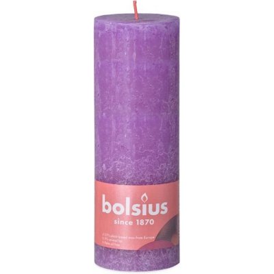 Bolsius Rustic Shine Válec 68x190mm Vibrant Violet fialová – Zbozi.Blesk.cz