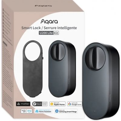 AQARA Smart Lock U200 Lite Kit (EL-D03D), Černý Smart Zámek AQARA-EL-D03D – Hledejceny.cz