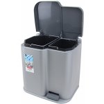 Curver ST2211421 DUO BIN 21 l stříbrný / černý – Zboží Dáma