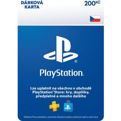 PlayStation dárková karta 200 Kč – Zboží Dáma
