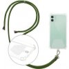 Pouzdro a kryt na mobilní telefon Šňůrka na krk pro telefon s nastavitelnou délkou tmavá zelené