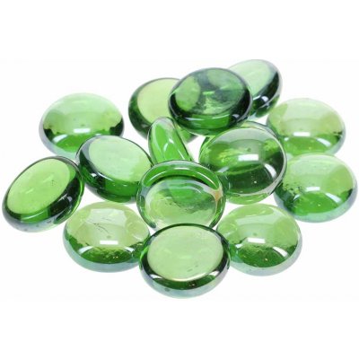 Duvo Skleněné oblázky tmavě zelené 300 g – Sleviste.cz