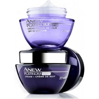 Avon Anew Platinum Denní krém SPF25 UVA / UVB 50 ml + Noční krém proti vráskám 50 ml dárková sada