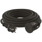 Venkovní prodlužovací kabel 10 m / 1 zásuvka / černý / guma neopren / 230 V / 2,5 mm² – Hledejceny.cz