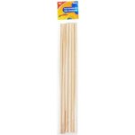 Madrid Papel Import S.L. Tyčky dřevěné přírodní kulaté průměr 0,8cm (6ks) – HobbyKompas.cz