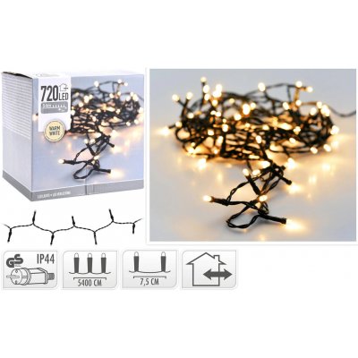PROGARDEN Vánočnísvětelný řetěz 720 LED teplá bílá KO-AX7401070 – Hledejceny.cz