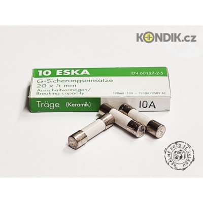 Eska Pojistka 5x20mm zpožděná keramická Proud: 0,8A