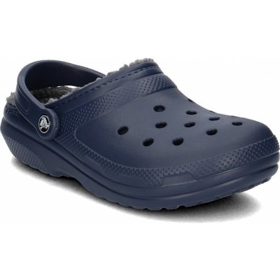 Crocs Nazouváky Classic Lined Clog 203591 Tmavomodrá – Zboží Dáma