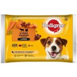 Pedigree v omáčce hovězí a jehněčí krůtí a mrkev 4 x 100 g – Hledejceny.cz