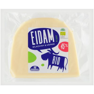 Milko Bio eidam bloček 45 % 200 g – Zboží Dáma