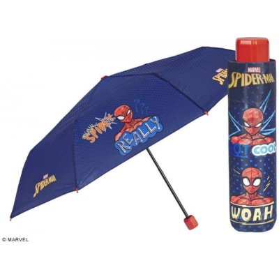 Perletti 75392 Spiderman deštník chlapecký skládací modrý – Zboží Mobilmania