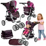 Alice 2v1 s taškou černý s růžovými puntíky – Zboží Dáma