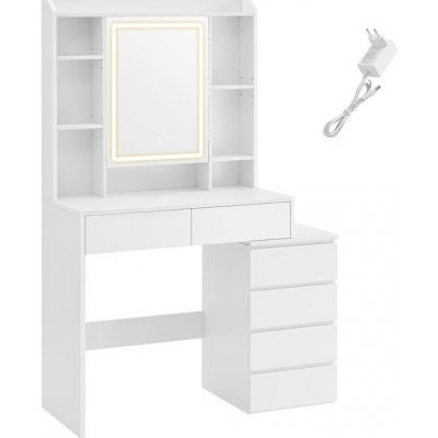 Songmics Vasagle Ginny 97 cm s LED osvětlením bílý – Zbozi.Blesk.cz