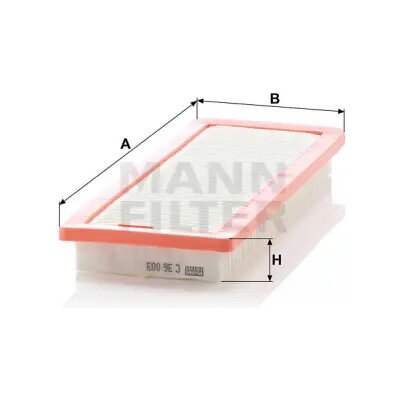 MANN FILTER Vzduchový filtr C 36 003 – Hledejceny.cz