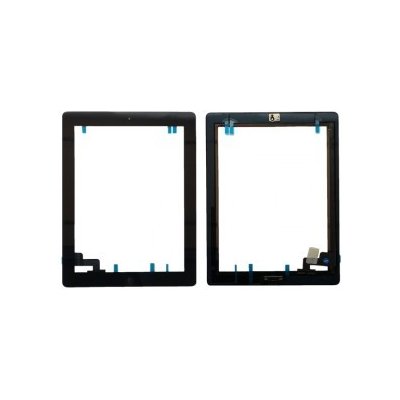 Dotykové sklo s home buttonem a lepením pro Apple iPad 2 černá 8596115558885