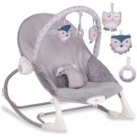Divio vibrační lehátko houpátko 2v1 šedá – Zboží Dáma