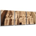 Obraz 3D třídílný - 150 x 50 cm - Abu Simbel egypt abu simbel unesco – Hledejceny.cz