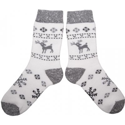 Ovčí ponožky Merino jelen šedá