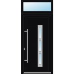 OknaDvereNaMiru.cz Vchodové dveře INOX 1407 + Nadsvětlík bílá 100 x 220 cm – Zboží Mobilmania