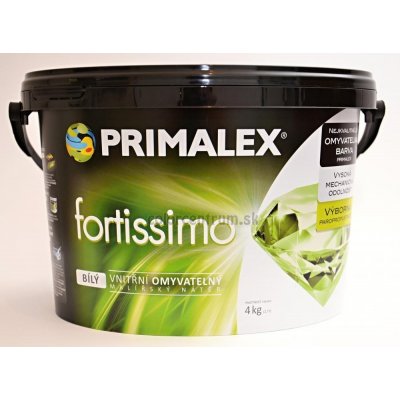 Omyvatelný a otěruvzdorný vnitřní nátěr Primalex FORTISSIMO 4kg – Zboží Mobilmania