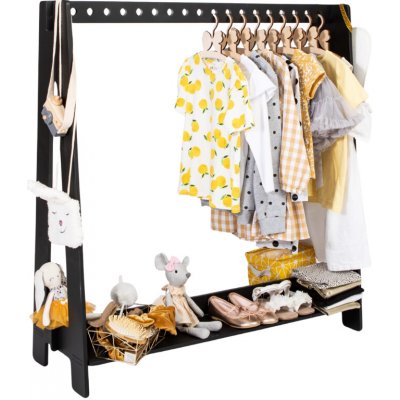 Montessori House Bed 2 Černý – Zboží Mobilmania