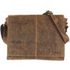 Taška  Greenburry kožená taška na tablet 1632-25 hnědá