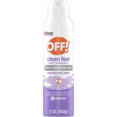 Off! Clean Feel Aerosol proti komárům klíšťatům a kousavým mouchám 147 ml – Sleviste.cz