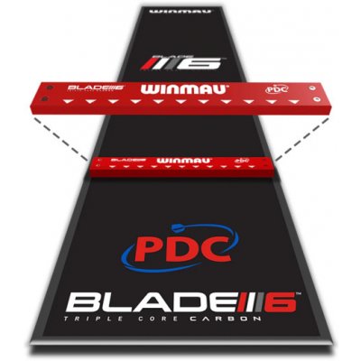 Winmau Zone Precision Soft Feel Dart Mat with Integrated Oche – Hledejceny.cz