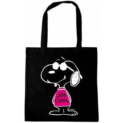 CurePink Shopping taška na rameno Snoopy Joe Cool Pink 38 x 42 cm – Hledejceny.cz