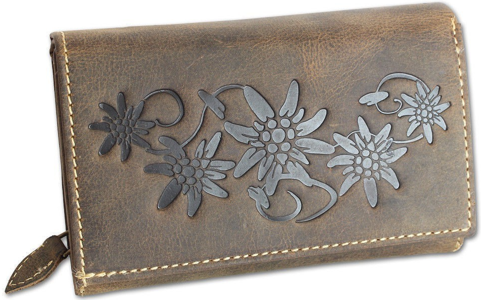 Harold's dámská kožená peněženka hnědá vintage s ražbou od 799 Kč -  Heureka.cz