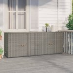 Omaxi skříň šedá 198 x 55,5 x 80 cm polyratan 670320 – Hledejceny.cz