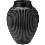 Keramická váza Knabstrup Ripple Black 20 cm Knabstrup – Hledejceny.cz