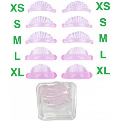 Noble Lashes Silikonové natáčky na lash lifting mix velikostí – Zboží Dáma