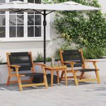 Omaxi 474086 Zahradní nábytek 2 ks Černá 78 x 67 x 73 cm – Hledejceny.cz