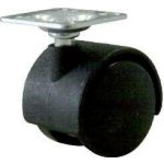 RAPI-TEC Kolečko nábytkové s plotničkou černé 40x40,40mm/35kg 255740 – Sleviste.cz