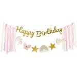 Narozeninový nápis Happy Birthday Jednorožci 230 x 18 cm – Hledejceny.cz
