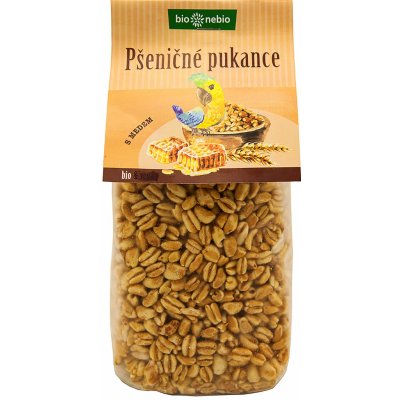 Bio nebio Pšeničné pukance s medem BIO 130 g – Zboží Dáma