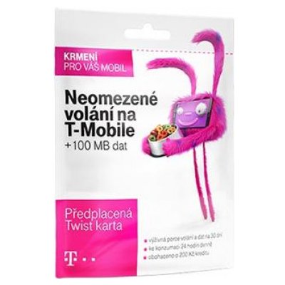 Twist SIM karta200 Univ. NEOMEZENĚ kredit 200 Kč – Zboží Mobilmania