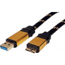 Roline 11.02.8879 Gold USB 3.0 SuperSpeed kabel USB3.0 A(M) - microUSB3.0 B(M), 1,8m