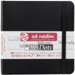 Talens Art Creation Sketch Book Black Dots 12x12 cm 80 listů tečkovaný – Sleviste.cz