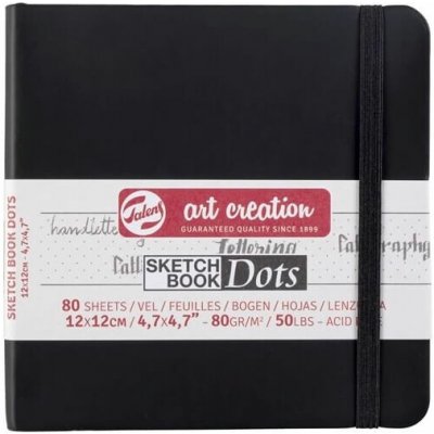 Talens Art Creation Sketch Book Black Dots 12x12 cm 80 listů tečkovaný – Sleviste.cz
