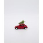 House Doctor Vánoční autíčko Mini Xmas Car Red červená barva kov – Sleviste.cz