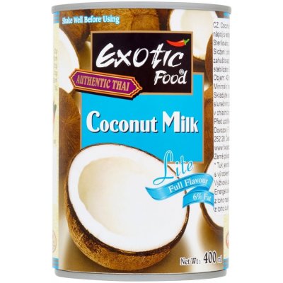 Exotic Food Kokosové mléko Lite 400 ml – Zboží Mobilmania