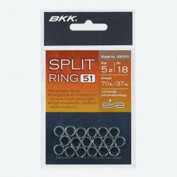 BKK: Kroužek Split Ring-51 Vel. 3 18ks