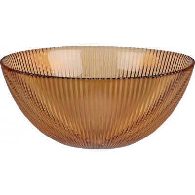 Home Styling Collection Miska AMBER s pruhovaným vzorem, Ø 15 cm oranžová – Zboží Dáma