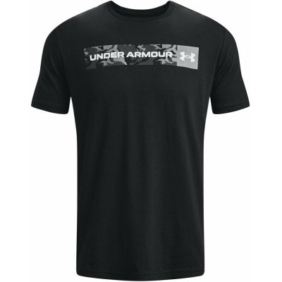 Under Armour Men's UA Camo Chest Stripe Short Sleeve Black/White