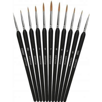 Maaleo přesné malířské štětce - sada 11 ks – Hledejceny.cz