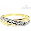 Prsteny Adanito BRR0766GS2 Zlatý prsten z kombinovaného zlata