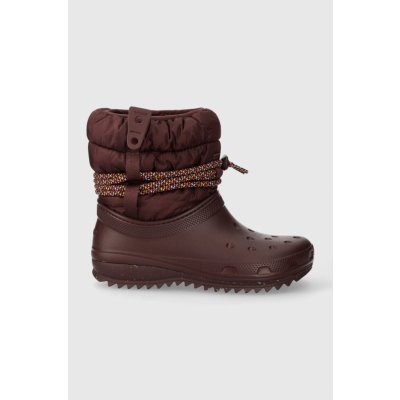 Crocs sněhule Crocs Classic Neo Puff Luxe Boot W 207312 bordó