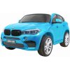 Dětské elektrické vozítko Mamido elektrické autíčko BMW X6M 2 os. XXL R-JJ2168.EXL.NIE lakované modrá